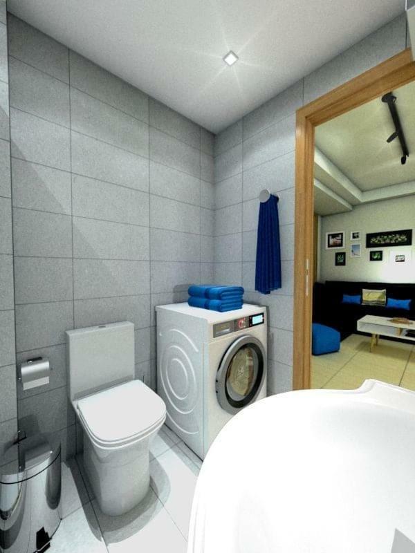 Blue - Comfy Center Rodos Appartement Asgourou Buitenkant foto